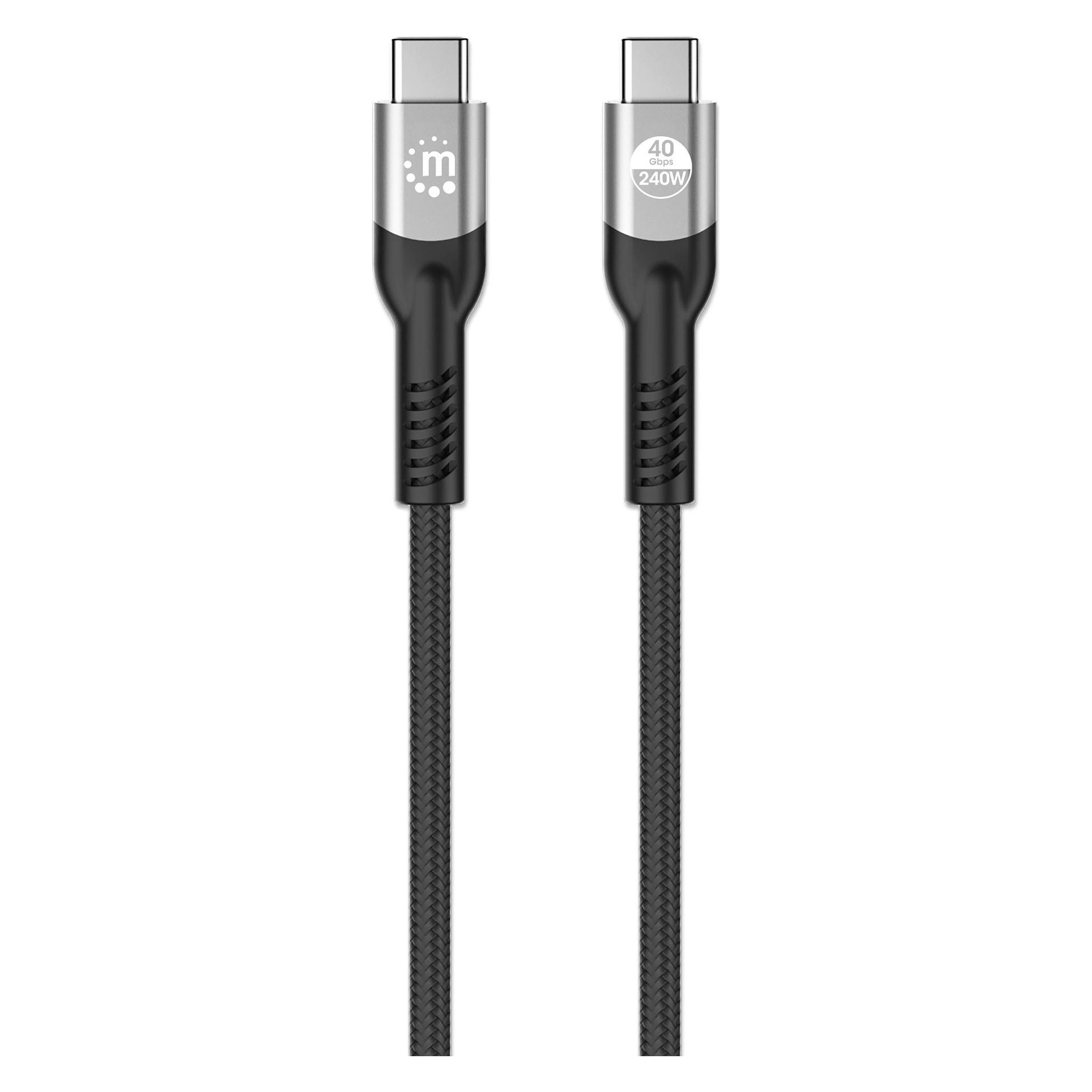 Manhattan USB C - USB C (1 m, USB 4, 240 W) (356374)