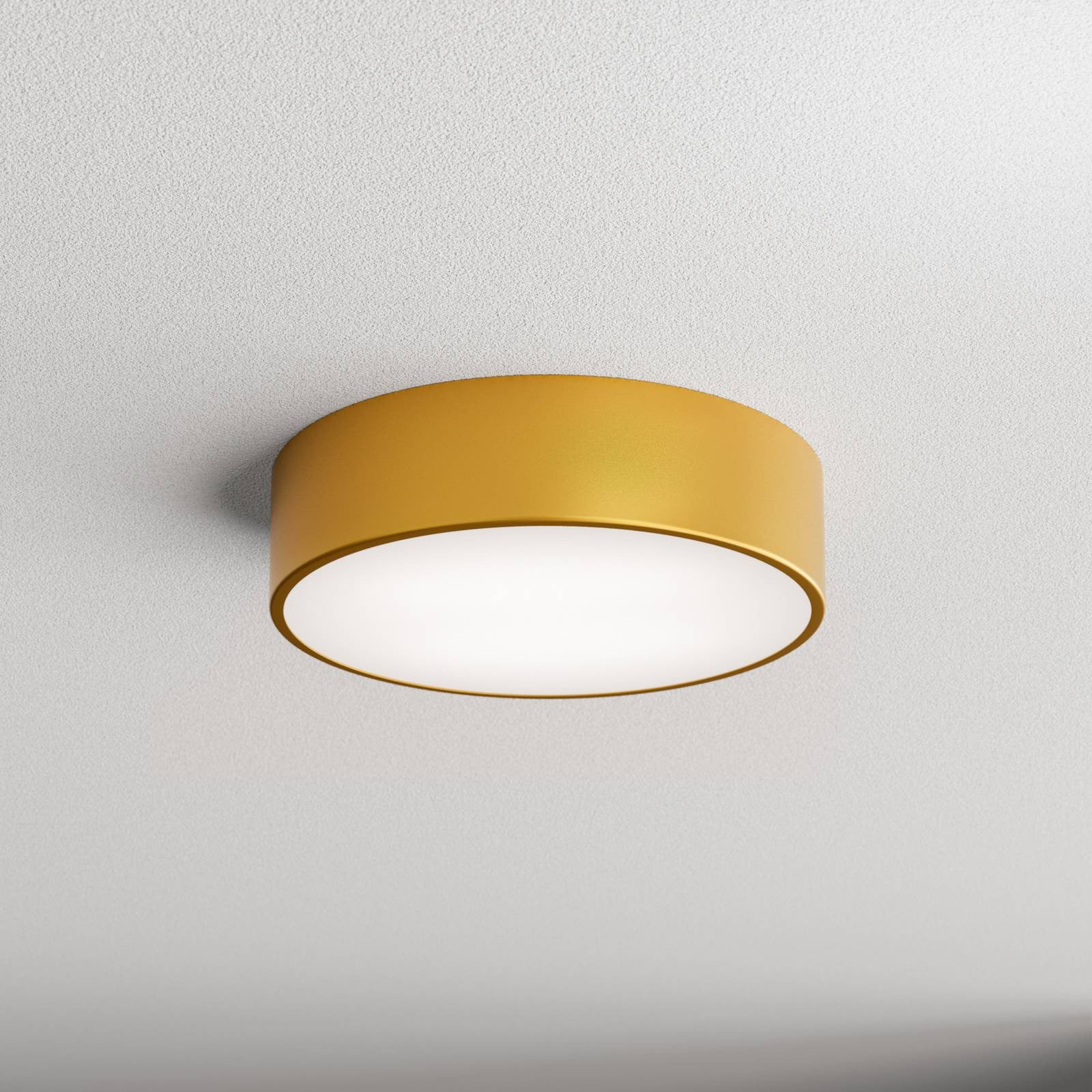 TEMAR LIGHTING Cleo 300 Plafondlamp met bewegingssensor, messing/goud, rond, metaal