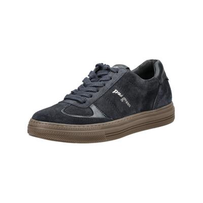 Sneaker PAUL GREEN "Paul Green Sneaker Leder", Damen, Gr. 38, blau, Leder, Schuhe Sneaker