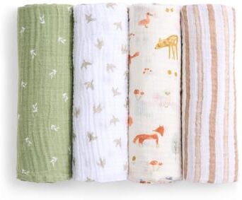 aden + anais aden+anais essentials 4-Pack 100% Cotton Muslin Swaddle Blankets