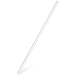 3000x Caipi Bio-Trinkhalme, weiß, 150x6mm