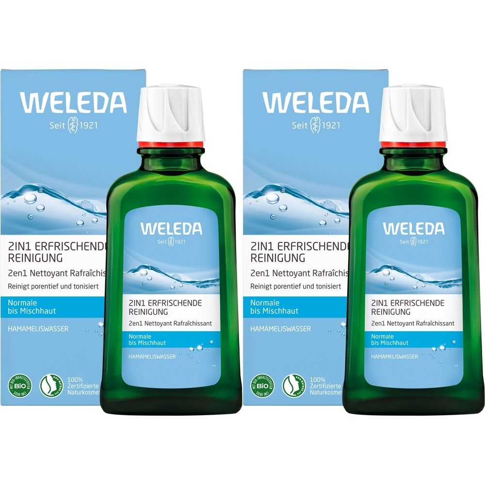 Weleda 2In1 Erfr Reinigung x2 2x100 ml Milch