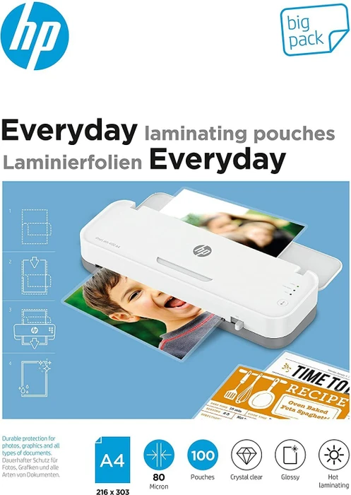 HP Laminierfolien Everyday A4 80 Micron 100x