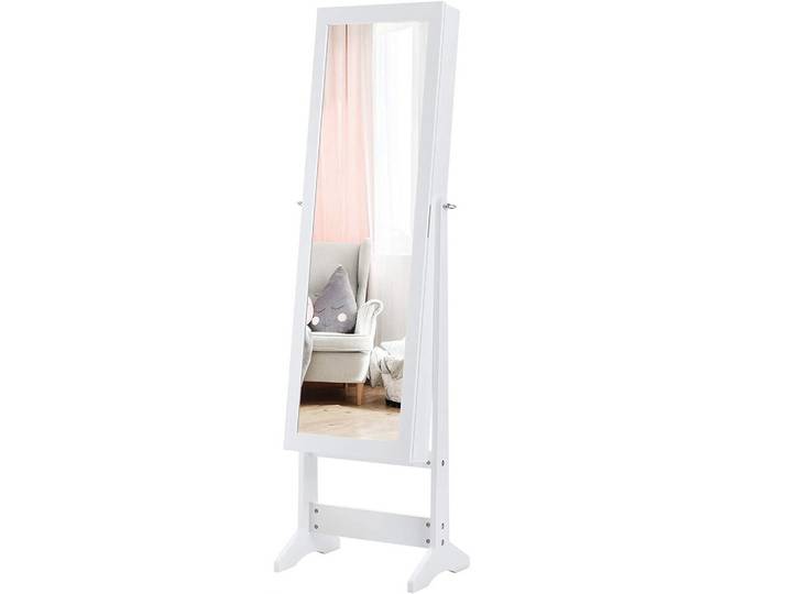 SCHMUCKSCHRANK 144cm Weiß