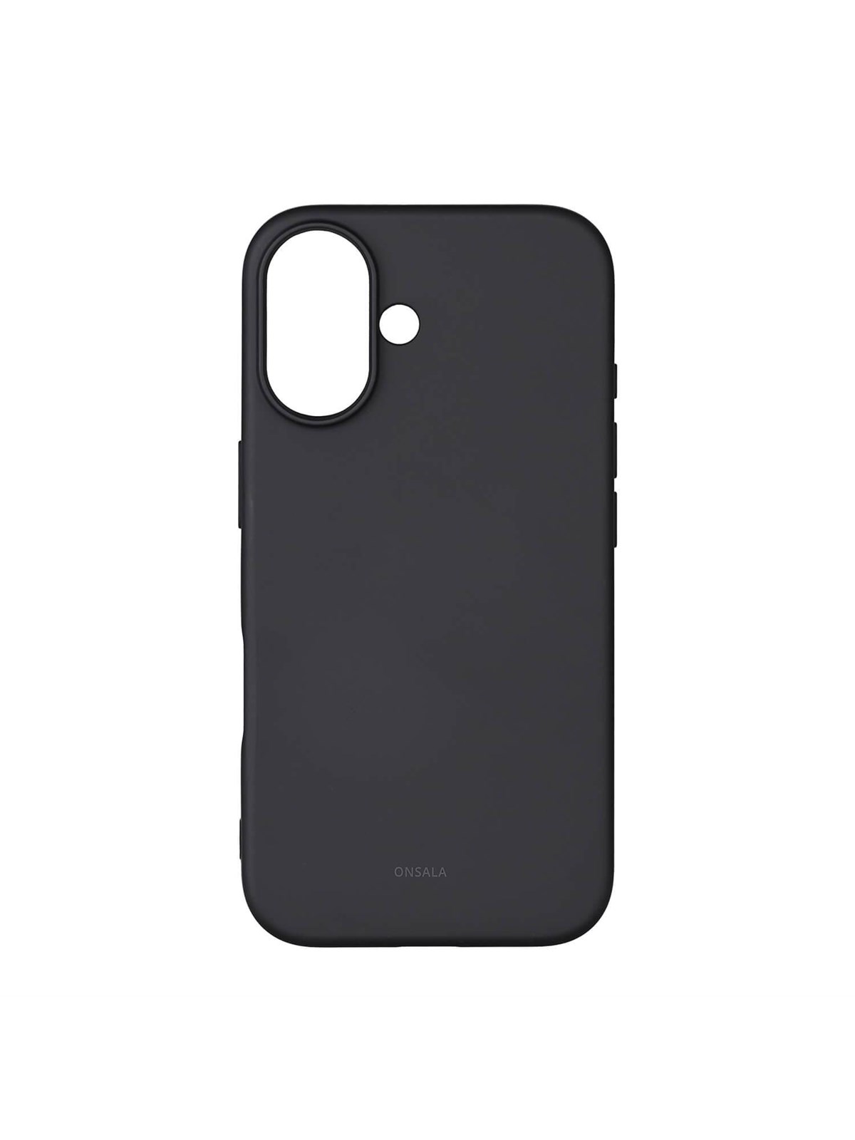 ONSALA Phone Case with Silicone Feel Black - iPhone 16