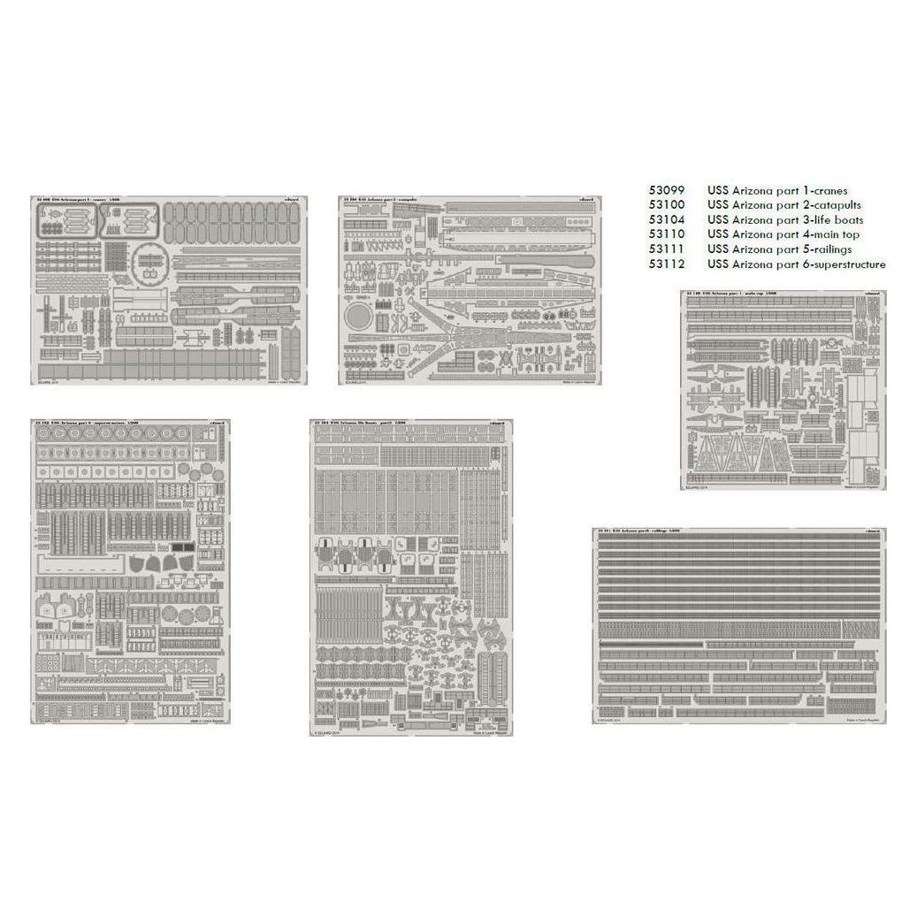 Eduard USS ARIZONA 1/200 -Part I. for Trumpeter (BIG5323)