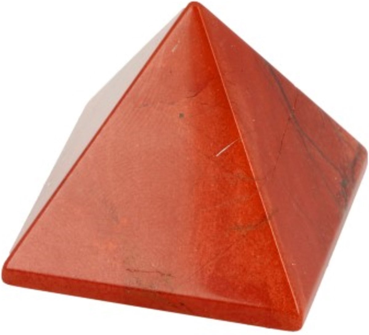 Rode Jaspis edelsteen piramide 35 mm