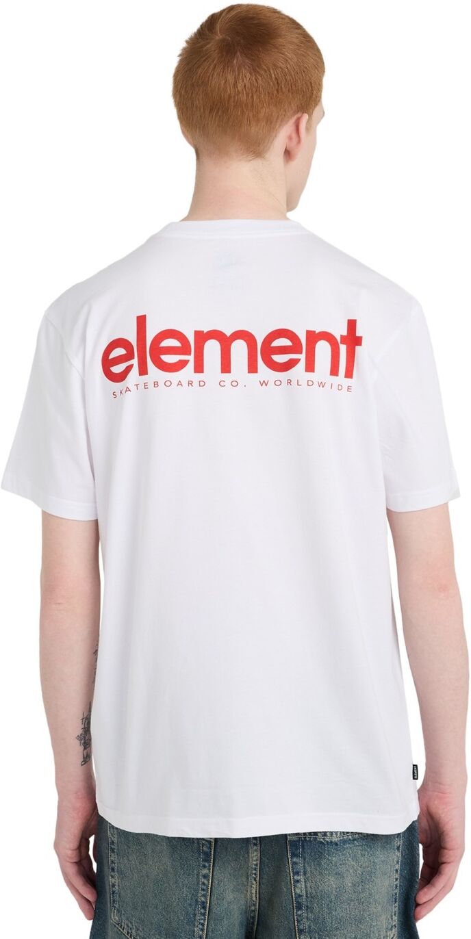 T-Shirt ELEMENT "Lowcase Bp", Herren, Gr. L, weiss (optic weiß), Obermaterial: 100% Baumwolle., Shirts T-Shirt optic weiß L
