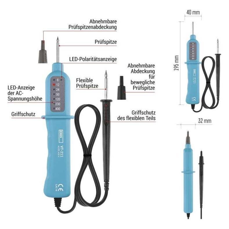 Emos Spannungsprüfer VT-211 (Spannungsprüfer) (68138163)