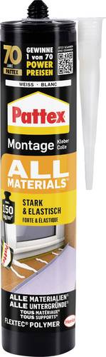 Pattex All Materials Montagekleber Herstellerfarbe Weiß PXA45 450g