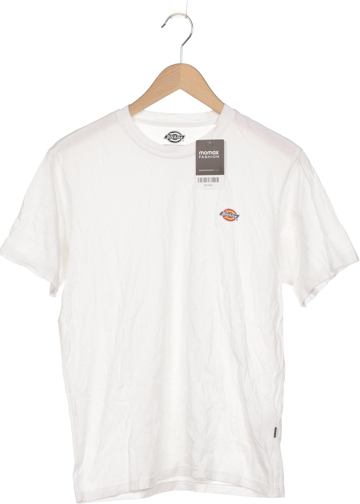 Dickies Herren T-Shirt, Weiß, Gr. S, Baumwolle - Second Hand