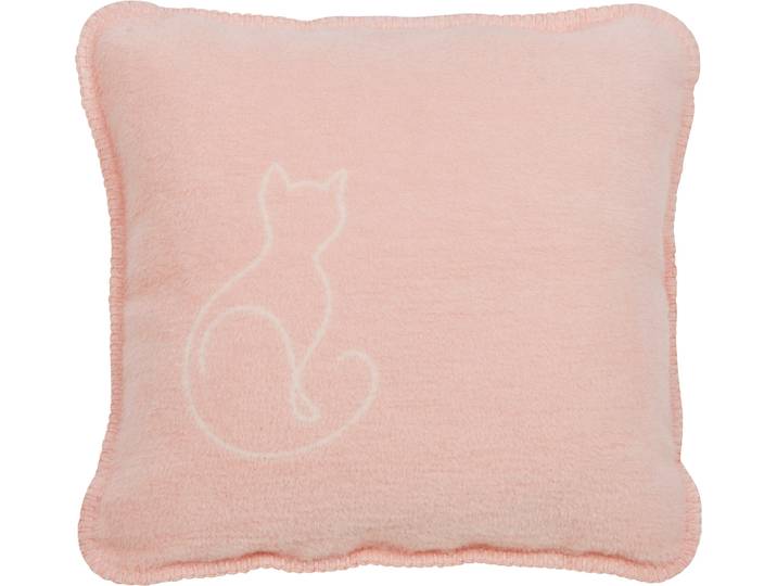 Dekokissen DONE. KITTY , rosa (rosé), B:50cm L:50cm, Baumwolle, Polyacryl, Dekokissen_Sitzkissen_Kissenhüllen, Dekokissen, Extra weiche Haptik