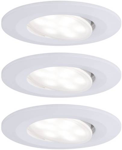 Paulmann Calla LED-Bad-Einbauleuchte 3er Set 19.5W IP65 Weiß (matt)