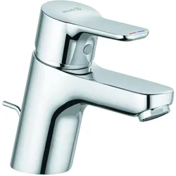 Kludi, Duscharmatur + Badewannenarmatur, PURE & EASY Waschtisch Armatur 60 mit Ablaufgarnitur chrom