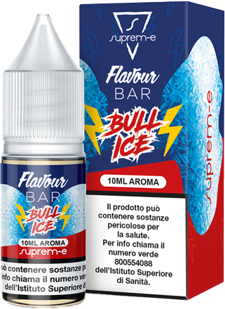 Suprem-e Bull Ice Flavour Bar Aroma Concentrato 10ml Energy Drink Ghiaccio