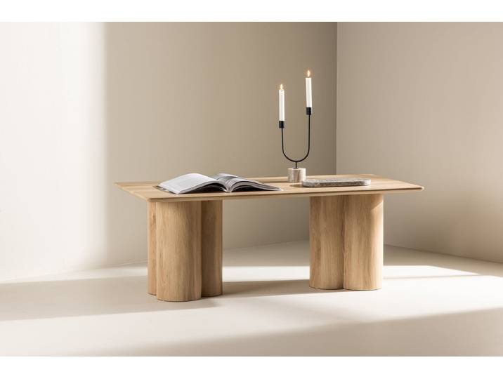 Couchtisch Aerona - in Holzoptik - Mokka - Luxusbetten24