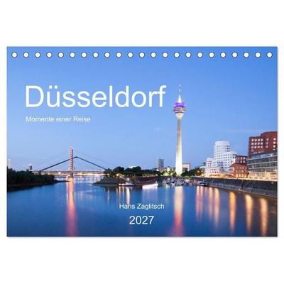 Düsseldorf - Momente einer Reise (Tischkalender 2027 DIN A5 quer), CALVENDO Monatskalender