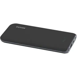 Denver PBQ-10001 (10000mAh) (10000 mAh, 37 Wh), Powerbank, Grau