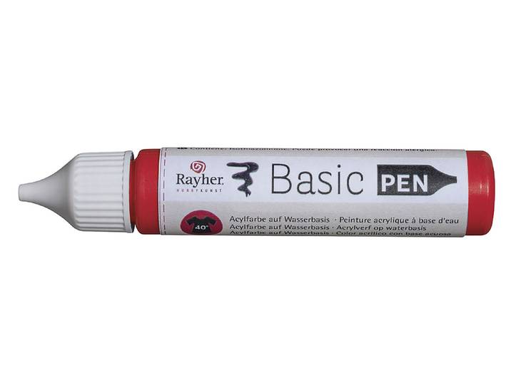 Rayher Basic-Pen Flasche Rot-Orange 28 ml