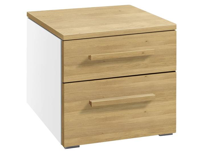 Hasena Nachttisch Arrabella Eiche hell Holz, MDF Massivholz B 45 H 41 cm - Nachttisch