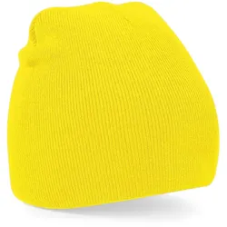 Beechfield Unisex Beanie 'Original Pull-On' B44 yellow one size