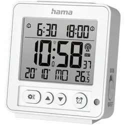 Hama Wecker Rhodos digital weiß