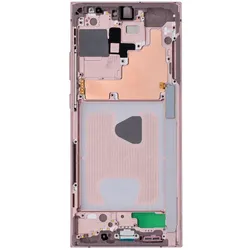 Clappio Ersatz-Mittelrahmen für Samsung Galaxy Note 20 Ultra, Mobilgerät Ersatzteile, Braun, Kupfer
