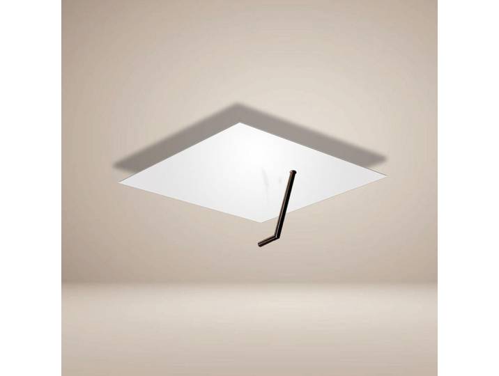 s.luce Led-Wand-/Deckenlampe Hook Weiß 45x45cm, Metall, Rund,Rund, LED integrated, 45x25x45 cm, Lampen & Leuchten, LED Beleuchtung, LED-Deckenleuchten