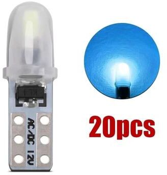 Uplift Picks T5 LED Dashboard Bulbs 3014 SMD Instrument Cluster Lights ice Blue (20 Pcs)