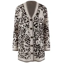 Long-Cardigan BASLER beige, 40