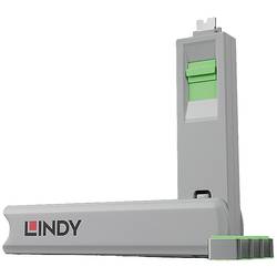 LINDY USB-C® Port Schloss Lindy - Schloss für USB-C-Port - grün 4er Set Grün Schlüsselschloss inkl. 1 Schlüssel 40426