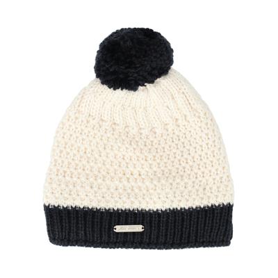 Beanie ZANIER "Ranna UX", Herren, weiß (weiß, dunkelblau), mehrfarbig, Mützen Beanie, im wärmenden und angesagten Design