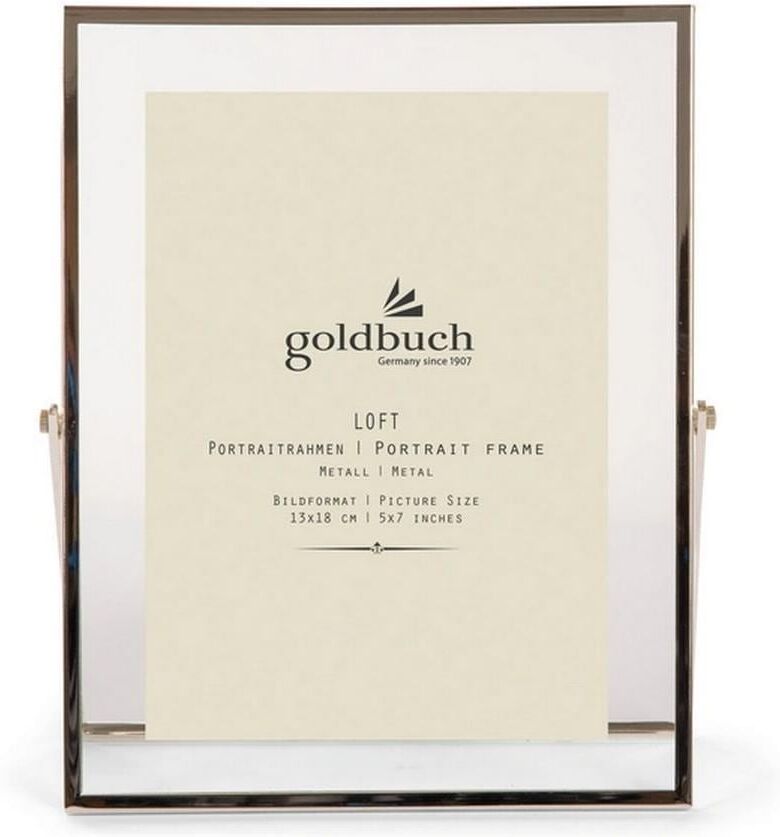 Bilderrahmen GOLDBUCH "Loft, 13 x 18 cm", silber, B:19cm H:23cm, Glas, Metall, Bilderrahmen, Bilderrahmen silber B/H/T: 19cm x 23cm