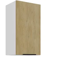 Küchen Hängeschrank 40 cm CREMONA Eiche + Weiß Küche Küchenzeile Küchenblock