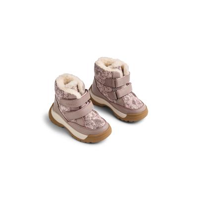 Winterstiefel WHEAT "WHEAT Winterboot Millas Tex", Damen, Gr. 24, rosa (rose winter flowers), Leder, Schuhe Winterstiefel