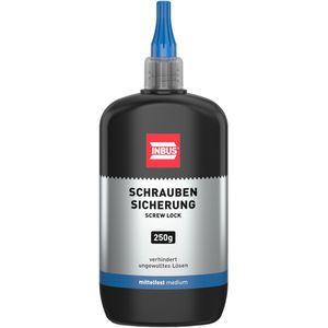 INBUS Schraubensicherung 79560, mittelfest, blau, wasserfest, 250ml
