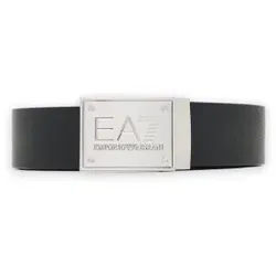EA7 Unisex. 7X000091_AF14319 Schwarzer Wendegürtel (OSFA), Lässig, Polyester