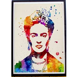 POSTER Frida A4 Schwarzer Rahmen