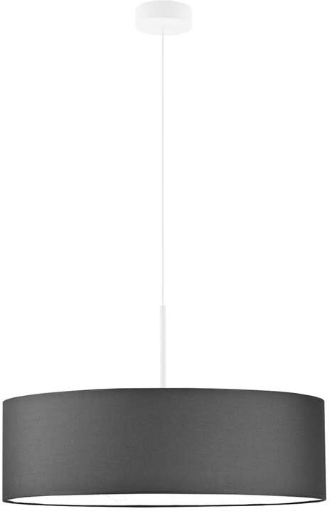 17 Stories Aubrionna 4 - Light Drum Pendant Graphite/White