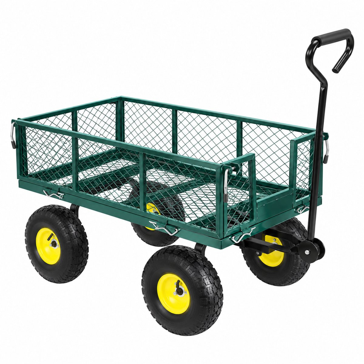 VILIMA Kruiwagen Tuinkar met verstelbaar handvat voor zware planten, potten of hout, laadvermogen tot 408 kg