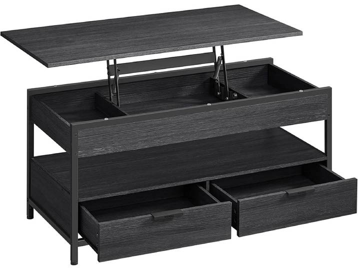 SONGMICS Couchtish FABRIK 50x100x63cm schwarz