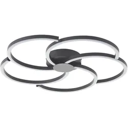 Brilliant, Deckenleuchte, LED Deckenlampe, 52 cm, 3300 lm, 3000 K, dimmbar, Aluminium, schwarz (3300 lm)