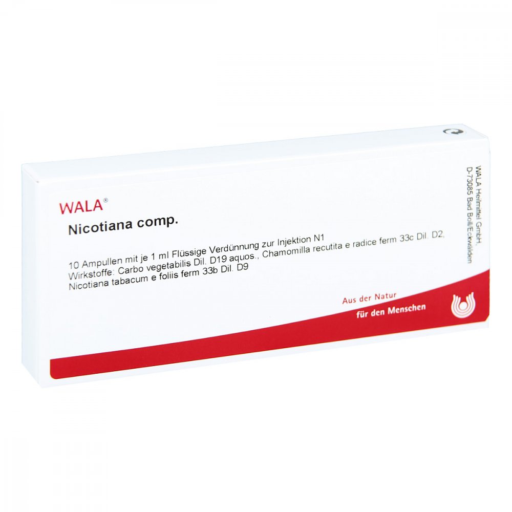 WALA Heilmittel GmbH Nicotiana Comp. Ampullen 01751777