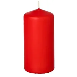 Papstar 10 X Stumpenkerze Ø 50 mm · 100 mm rot