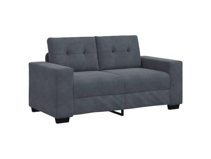 vidaXL Zweisitzer-Sofa Dunkelgrau 160x77x82 cm Samt