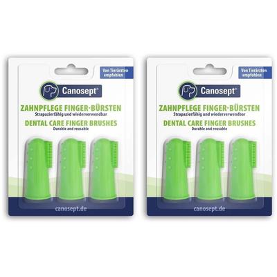 Canosept Zahnpflege Finger-Bürste f.Hunde 2x 2x3 St