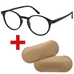 I Need You Lesebrille »Quinn« +3,50 dpt inkl. Brillenetui CARRY Gr. L schwarz, 4.4 cm