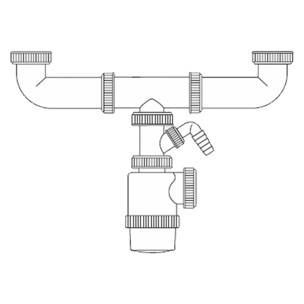 Mirtak Spülbecken Siphon Pvc (45638179)