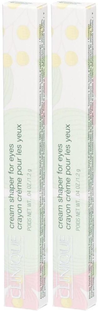 Clinique Cream Shaper For Eyes 101 Black x2 2x1,2 g Stifte
