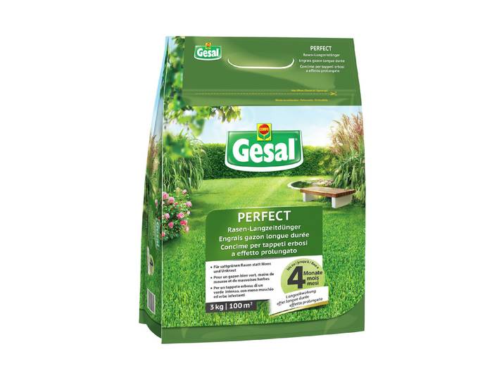 Gesal Rasen-Langzeitdünger Perfect 3 kg 100 m²